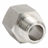 Metal Pipe Straight: Straight, 3/8 in x 3/8 in, Female NPT Threaded x Male x BSPT Threaded (MPN 1867 17 18)