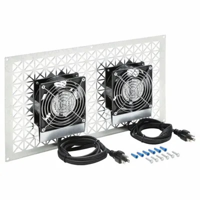 TJERNLUND Crawl Space Fan: Supply, 220 cfm Max Airflow, 2 Fans, 40 W, 6 ft Cord - Crawlspace Supply Fans