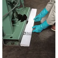 PIG Sorbent Roll: 80 ft Lg, 16 in Wd, Polypropylene, White, 80 ft Roll Lg, 16 in Roll Wd (MPN MAT484)