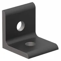 Inside Corner Bracket: Lite Inside-Corner Bracket, 10 Series, 1 in x 1 in x 1 in, 2 Holes, Black (MPN 4108-BLACK)