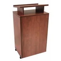 REGENCY Lectern: Cherry, Laminate, 44 in Overall Ht, 24 in Overall Wd, 18 in Overall Dp, Mobile (MPN LLC44CH)