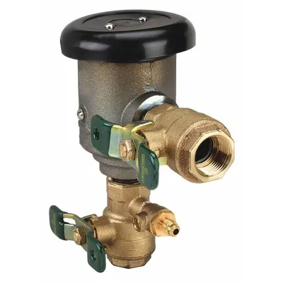 Watts Anti-Siphon Backflow Preventer: 3/4 LF 008PCQT-3/4", FNPT x FNPT, For Water Media - Lead-Free Pressure Vacuum Breakers