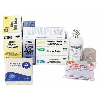 FIRST AID ONLY Complete Refill or Kit: 165 Components, 50 People Served - Complete First Aid Kit Refills
