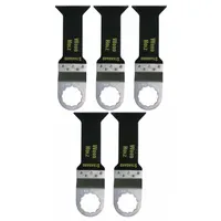FEIN Oscillating Tool Blade: 1 5/8 in Blade Wd, 3 1/16 in Overall Lg, Flush Cutting, 5 Pieces, 5 PK (MPN 63502124044)