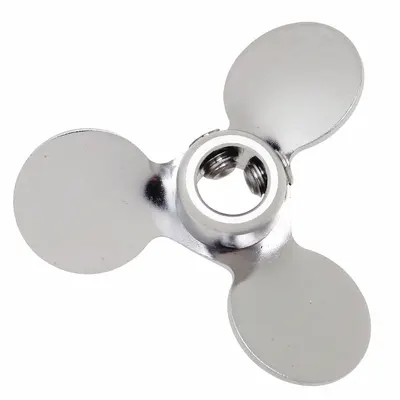 STIR-PAK Propeller: Propeller, 3/8 in Shaft Dia, 3 Blades, Radial, Stainless Steel - Overhead Stirrer Impellers