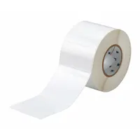 Pre-Cut Label Stock Roll: 4 in x 4 in, Acrylic, Aggressive Adhesive/Permanent Adhesive, 1,000 Labels (MPN THT-161-423-1)