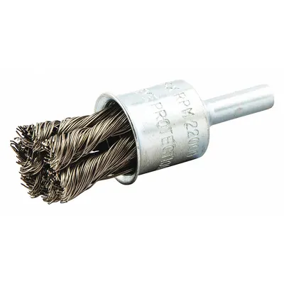 OEM End Brush: Twisted Stainless Steel - Heavy-Cleaning Brushes for Stainless Steel