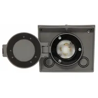 GENERAC Power Inlet Box: 30 A Current Rating, L14-30, 3GY43, Nylon, 5 in Overall Ht, 6 in Overall Wd (MPN 6340)