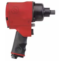 CHICAGO PNEUMATIC Air Impact Wrench: Compact, 1/2 in Drive, Pistol-Grip, Square, Std, Pin Detent (MPN CP6500RS)