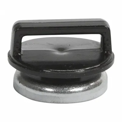 MAG DADDY Magnetic Cable Tie Mount: 0.75 in Slot Wd, 0.16 in Slot Ht, Black - Magnetic Cable Tie Mounts