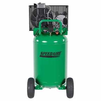 SPEEDAIRE Air Compressor: Splash Lubricated, 30 gal, Vertical, 2 hp, 6.2 cfm @ 90 psi - Wheeled Portable Electric Air Compressors