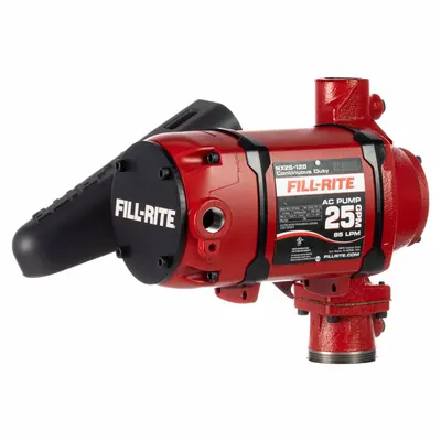 FILL-RITE Electric Drum Pump: 25 gpm Max. Flow Rate, 120 V AC, 1/3 hp HP, Pump Only - Bung-Mount AC-Powered Fuel Transfer Pumps