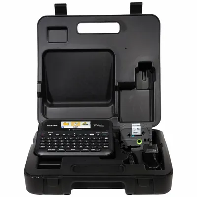 BROTHER Desktop Printer: Bluetooth Connected, 1", 180 dpi Printhead Resolution - Handheld Label Printers