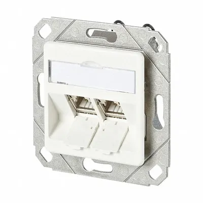 METZ CONNECT Wall Outlet: UPK, GD-Zn (Zinc Die-Cast), IDC Connection x RJ45 - Voice & Data Housings, Panels & Connector Components
