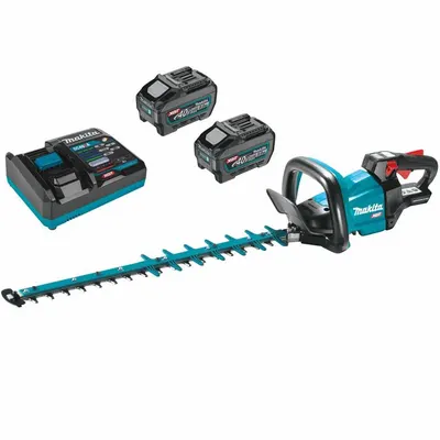 MAKITA Battery-Powered Standard Hedge Trimmer: XGT Platform, 24 in Cutting Wd - Battery-Powered Standard Hedge Trimmers