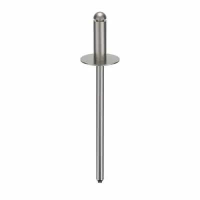 POP AVDEL Blind Rivet,1 39/59" L,0.122" dia,PK500: Inch, 1 21/32 in Overall Lg, 3/8 in Body Lg - Large Flange Blind Rivets