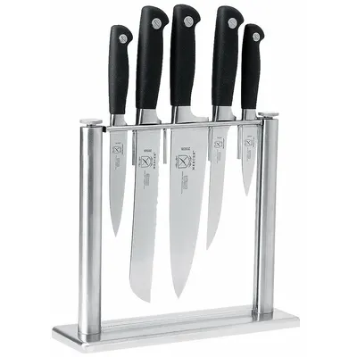 MERCER CUTLERY Knife Set: 5 Implements, Steel, 8 in Blade Lg, 13 1/8 in Overall Lg - Furnishings, Appliances and Hospitality