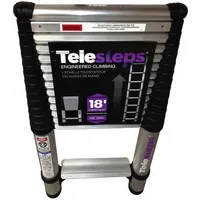 TELESTEPS Telescoping Ladder: 15 ft Ladder Size, Aluminum, 300 lb Load Capacity, 32 lb Wt (MPN 1800EP)