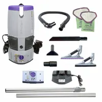 PROTEAM Backpack Vacuum: 58 cfm Air Flow, 17.5 lb Wt, 64 dB Sound Level, 1 1/2 gal Vacuum Capacity (MPN 107645)