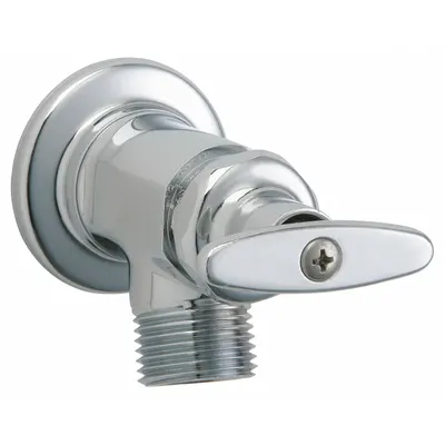 CHICAGO FAUCETS Straight Sill Faucet: Cast Brass, Polished Chrome, Cast Brass - Inside Sillcocks