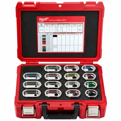MILWAUKEE Upper and Lower Crimping Die Set: 6 AWG to 750 kcmil Copper, U Style Dies - Milwaukee Replacement Crimping Dies