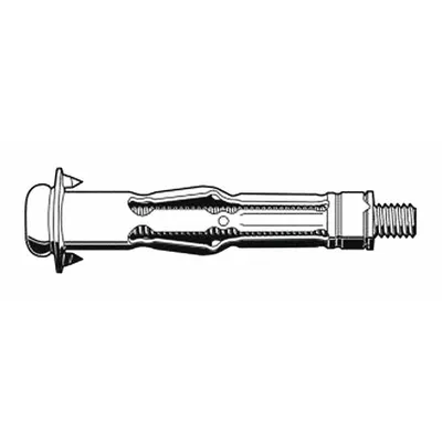 OEM Removable Sleeve Anchor, 3/16 in Dia, 3 3/4 in L, Steel, Plain, 50 PK - Removable Sleeve Anchors