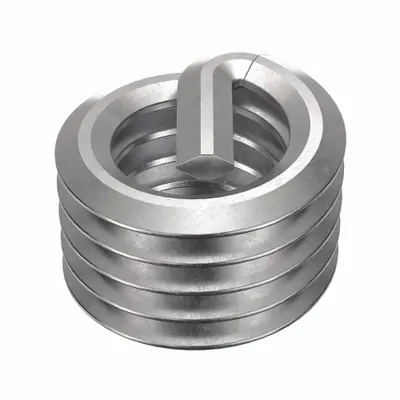 HELI-COIL Helical Insert: Tanged Tang Style, Free-Running, M6-1.00 Thread Size - Free-Running Tanged Helical Inserts