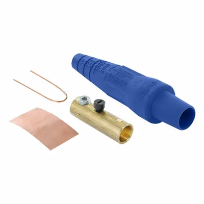 LEVITON Single Pole Inline: Female, Blue, 600V AC/600V DC, 300 A, Single Set Screw Termination - Plugs with Set Screw Terminations