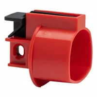 BRADY Plug Lockout: For 1/4 in Max Padlock Shackle Dia, Red, Glass-Filled Nylon, 1 Padlocks (MPN 177589)
