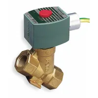 REDHAT Solenoid Valve: 2-Way, Normally Closed, 1/2 in Pipe Size, 110V AC/120V AC, Watertight (MPN 8222G047)