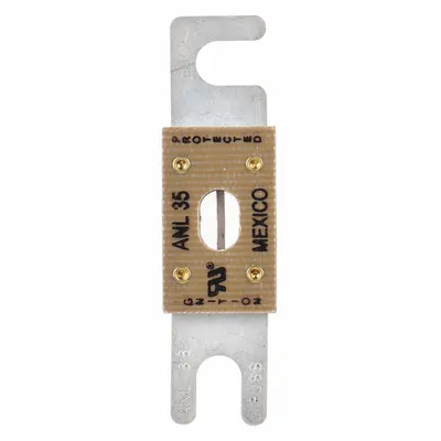 BUSSMANN Forklift Limiter Fuse: ANL Series, Bolt-On, Fast-Acting, 35 A, 80 V DC - Fast-Acting & General Purpose Bolt-On Fuses