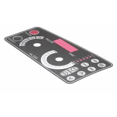 This overlay recipe timer is a replacement part for HOBART HL200 food mixers. It serves as the control panel interface for setting and monitoring mixing times. Typical for commercial kitchen equipment, this component restores the timer function on the mixer's operational panel.