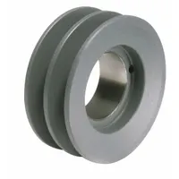 APPROVED VENDOR V-Belt Pulley: 2BK34, 2 Groove, 3.55 in OD, Bushed Bore, H/QT, Cast Iron
