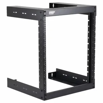 VIDEO MOUNT PRODUCTS Wall Mount: 12 Rack Units, Wall Mount, 24 7/8 in x 19 5/8 in x 18 in - Open-Frame Server Racks