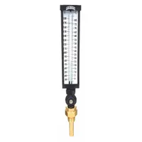 WINTERS Industrial Glass Thermometer: 30°F to 180°F /0°C to 80°C, +/-1% Accuracy, 3.5 in Stem Lg (MPN TIM104LF.)