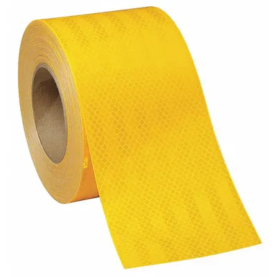3M Premium Grade Reflective Tape: Marking/School Buses/Trailers, Yellow, 2 in Wd - Vehicle Reflective Tapes