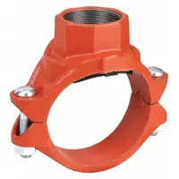 GRUVLOK Clamp Coupling: Clamp Tee, 4 in x 2 in x 2 in, Ductile Iron, EPDM Seal, 300 psi @ 150° F (MPN 0390171288)