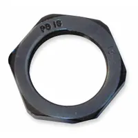 Low Profile Cord Connector Locknut: Nylon, PG, PG9 Thread Size (MPN LNP9B)