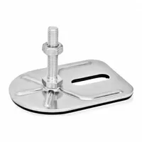 JW WINCO Male-End Leveling Mount: Swiveling Stud, 1/2"-13 Thread Size, 3 3/20 in, 4,496 lbf Capacity (MPN 43-80-1/2X13-100-E3-SK)