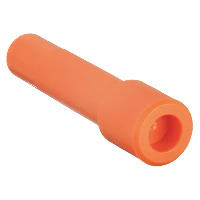 SMC Push-Fit Cap: 4 mm OD Size, Tube Stem, Polybutylene Terephthalate, 32 mm Overall Lg - Polybutylene & Brass Tube Fittings