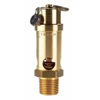 CONRADER Safety Valve: Soft Seat, 1/2 in (M)NPT Inlet (In.), 1/2 in (F)NPT Outlet (In.), Brass (MPN SRV530-12-300 sst)