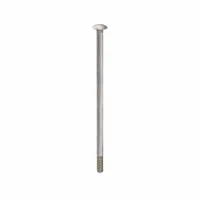 Carriage Bolt: Square Neck, 1/4"-20 Thread Size, 6 in lg, Stainless Steel, 18-8, Plain, 10 PK (MPN ZBOLT-4946)