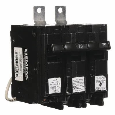 SIEMENS B27000S01 BL Series Miniature Circuit Breaker - B Series, Bolt-On Siemens Miniature Circuit Breakers