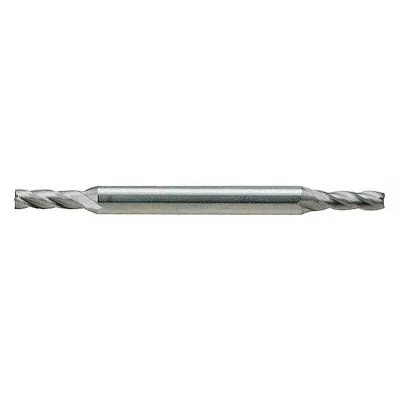 YG-1 Square End Mill: High Speed Steel, TiCN Coated, Double End, 4 Flute, 3/16" Mill Dia - Double-End High-Speed Steel Square End Mills