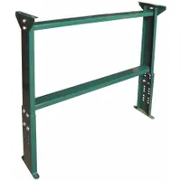 APPROVED VENDOR Conveyor Support Stand: For 51 in Between Frame Wd, 12 1/4 in Min. Ht, Steel