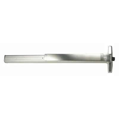 VON DUPRIN Surface Vertical Rod: 4 ft Max Door Wd - Surface Vertical Rod Push Bars