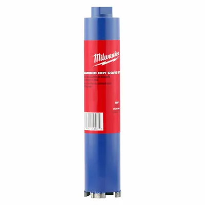 MILWAUKEE Diamond-Tipped Core Bit for Dry Coring - Diamond-Tipped Core Bits for Dry Coring