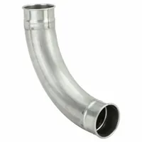 90 Degree Elbow: Stainless Steel, For 6 in Duct Dia, 20 in Overall Lg, 90° Angle, 6 in Outlet Dia (MPN 8010003667)