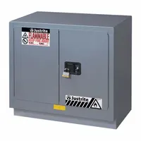 JUSTRITE Flammable Cabinet: 21 5/8 in Overall Dp, 36 in Overall Wd, 35 3/4 in Overall Ht, Steel (MPN 883624)