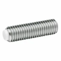 JW WINCO Set Screw with Plastic Tip: Stainless Steel, POM Tip, M12 Thread Size, 32 mm Fastener Lg (MPN 913.5-M12-32-KU)